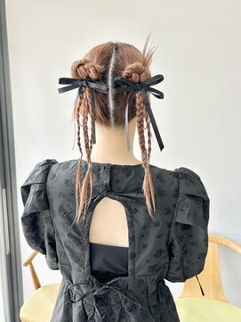 ヘアー アイス 御器所本店(HAIR ICI) 20代大人気♪個性派スタイル×リボンアレンジ特別なイベントに◎