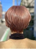 ファッションカラー白髪ぼかしピンクベージュ