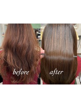 縮毛矯正や髪質改善を使い分けて理想のスタイルに◇髪の状態に合わせた施術でベストな加減に仕上げます♪