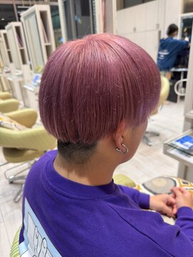 ビス ヘア アンド ビューティー 西新井店(Vis Hair＆Beauty) 【メンズ】ハイトーン×ピンクカラー