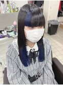 【レミー100%/54cm】シールエクステ×黒髪×インナー×地雷系