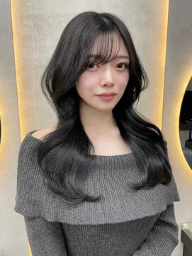 ルノン シェリー(LUNON cheliy) ホワイトグレージュミニウルフチェリーブラウンデジタルパーマ