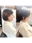 ショートカット/白髪ぼかし/髪質改善/豊中/岡町
