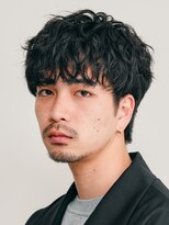 テン 心斎橋(tenn.)&nbsp;難波シャドウパーマメンズマッシュウルフカット波巻きパーマ色気