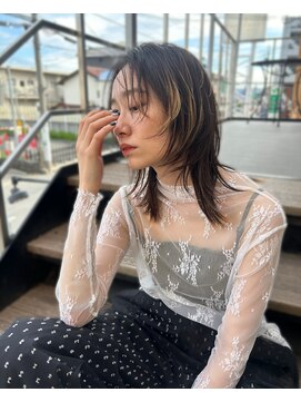 ハピネス 西大寺店(Happiness) ミディアムレイヤー 顔まわりレイヤー ウルフカット