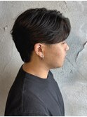 メンズセンターパートニュアンスフェザーパーマ群馬高崎眉毛