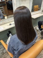 アズーア ヘアーアンドスパ(azure hair&spa)&nbsp;オリーブグレージュ/ブリーチなしダブルカラー/横浜/透明感
