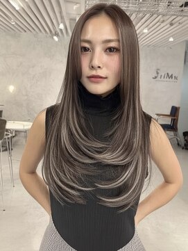 ディモアンド 表参道(Dimo&) レイヤーカット/ホワイトグレージュ/レイヤーカット/ハイライト