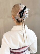 シオン(shion)&nbsp;ロングブロンドおくれ毛韓国ヘア_ba571801