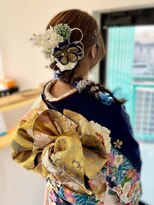 タスメット(+Met.)&nbsp;成人式×編みおろしヘア