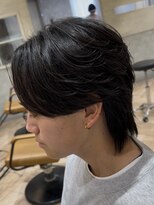 曲がる縮毛矯正専門店 バイ レイズ 名駅(曲がる縮毛矯正専門店 by RAYS)&nbsp;ニュアンスフェザーパーマ毛流れセンターパートウルフ h