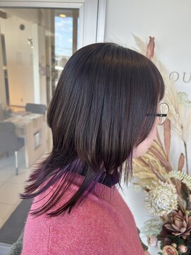 アンジュール ウルフインナーカラー