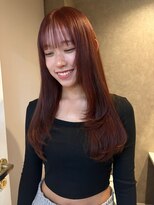 ヘアーデザイン シュシュ(hair design Chou Chou by Yone)&nbsp;暖色ボルドーカラー/顔周りレイヤーカット◎