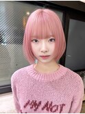 ボブ前髪カットハイトーンダブルカラー_F21365