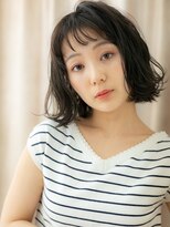 モッズヘア 越谷(mod's hair)&nbsp;黒髪韓国巻きパーマウェットヘア外ハネ小顔ボブX越谷20代30代