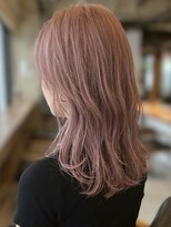 フレイムス 那覇新都心店(Frames)&nbsp;ピンクベージュ◎ミディアムハイトーンウルフレイヤー那覇新都心