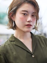 ウツワ(utuwa)&nbsp;【utuwa 】オリーブカラーカーキベージュ×ニュアンスボブ