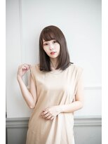 カリン 横浜店(carin) 【carin横浜】暗めカラー/大人ガーリー/鎖骨ミディアム