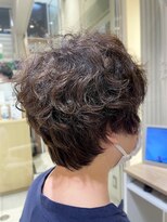 ギンザ ヘアー シロー(Ginza hair CIRO) パーマ風くせ毛カット白髪ぼかしハイライトベージュカラー