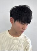 マッシュスパイラルパーマツイストスパイラル波巻きメンズ