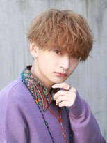 オーシャントーキョー ウエスト 心斎橋(OCEAN TOKYO WEST) ツーブロックベージュスパイラルパーママッシュ