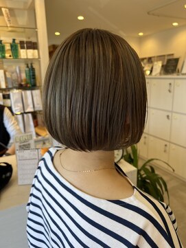 アドラーブル 駅南店(adorable) 20代30代40代ミニボブショコラアッシュ透明感