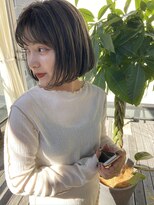 ヌープヘアーアイス(NUUP.hair ici)&nbsp;大人可愛いブリーチなしオリーブベージュ