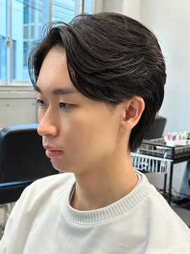 エルマーク 枚方(L-MARK) センターパートニュアンスパーマ韓国カルマパーマコンマヘア