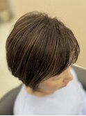 繰り返すホームカラーで濁りムラになった髪もキレイに白髪ボカシ