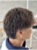 メンズカットツイストスパイラルパーマ眉カット