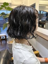 ラレイ ハラジュク(Lalei harajuku)&nbsp;【白石】ボブスパイラルパーマ原宿ウェーブヘア