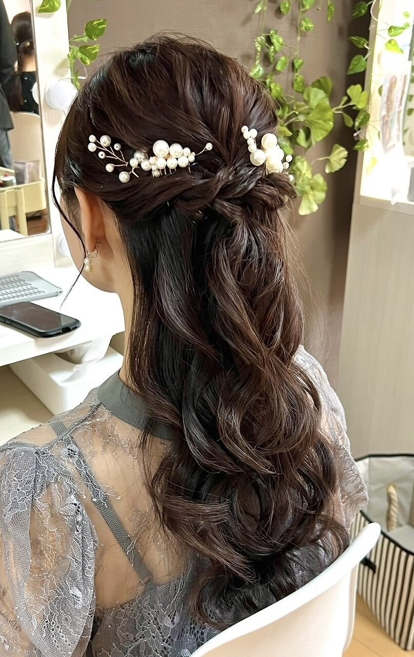 ゆるふわハーフアップ【京都/ヘアセット】：L241472862｜ジェキータ