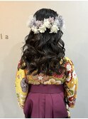 ふわふわハーフアップ♪成人式卒業式ヘアセット