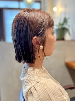 ヘアデザイン エソラ(hair design esora)の写真/【本山1分】顔周りの繊細なカットで印象は変わる☆バランスを見極め、あなただけの似合わせヘアをご提案♪