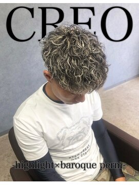 クレオ 福大通り店(CREO) ハイライト×バロックパーマ
