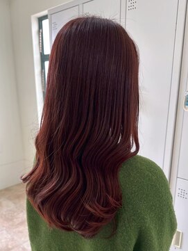 エクファ ヘア リゾート 大津 瀬田店(ex-fa hair resort) くびれヘア/アプリコットオレンジ/ハイライトカラー/大津/瀬田