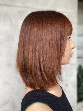 アンツ サザンリゾート 茅ヶ崎店(ANT'S Southern Resort) アプリコットオレンジ クラゲヘアー マロンベージュ