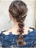 #編みおろしヘアアレンジ #ロングヘアアレンジ