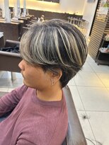 フォルテ 草薙店&nbsp;メンズハイライトカラー　バレイヤージュ