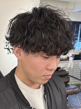 メンズサロン EIGHT MEN 北千住店【エイト】 波巻きパーマ(マッシュ/スパイラル/無造作ヘア)