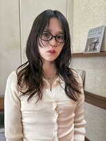 マッシュ 北堀江(MASHU)&nbsp;ロング ハイレイヤーカット エアウェーブパーマ デジタルパーマ