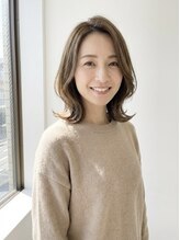 ネオヘアー 緑地公園(Neo hair) 大人可愛いグレージュショートボブ