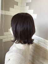 ヘアーズファイン(hair's fine)&nbsp;30代40代50代◎レイヤーショート×ナチュラルブラウン　ウルフ