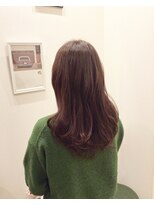 花鳥風月トータルビューティー&nbsp;ナチュラルカールスタイル/セミロング／ブラウンヘアカラー