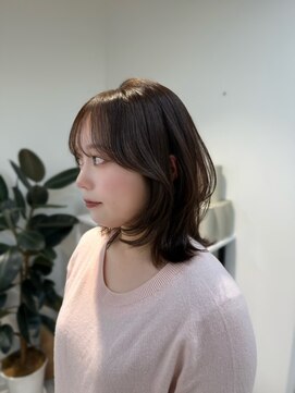 ザシェノンウメダ(THA CHAINON UMEDA) イメチェン/ピンクベージュ/アンブレラカラー/前髪/心斎橋