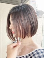 ビュー フクオカ(VIEW FUKUOKA) 髪質改善ショートボブ 白髪ぼかし