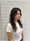 横浜西口/グレーヘアー メテオストレート ひし形レイヤーボブ