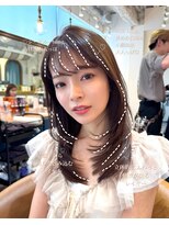 ロンドアベニール 北千住(Lond avenir)&nbsp;くびれレイヤー/オリーブベージュ/顔周り/シースルー北千住