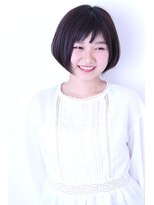 (銀座)透けバングの愛されボブ