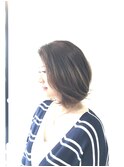 ふんわり前下がりグラデーションボブ